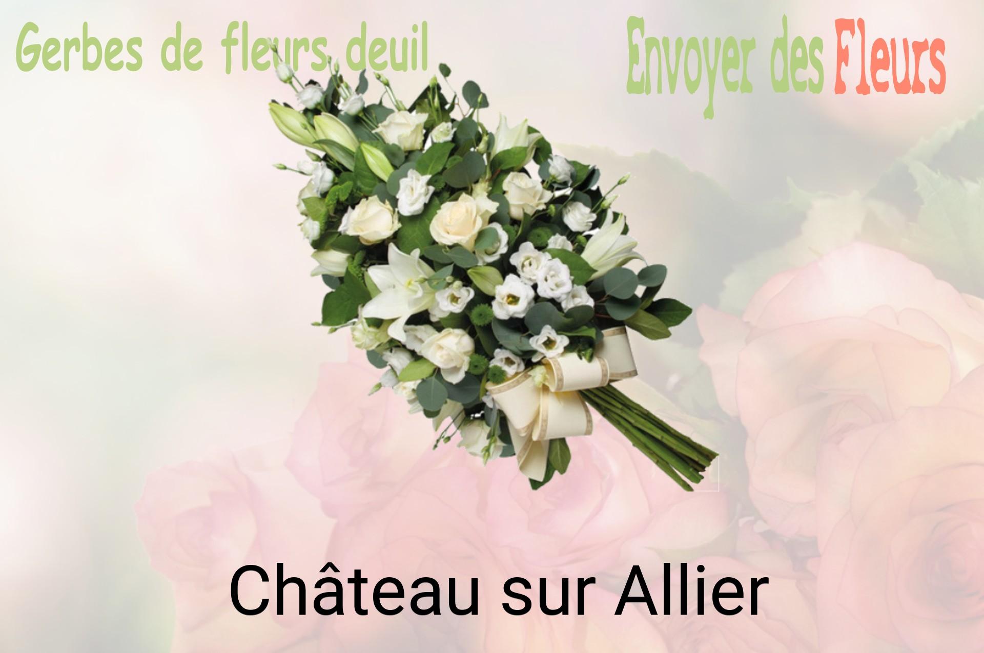 Gerbe de fleurs de deuil livrée à Château-sur-Allier